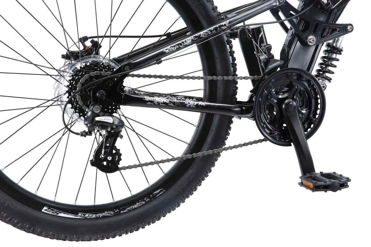 Black 26 inch Wheels 24 Speeds Mountain Bike F2791