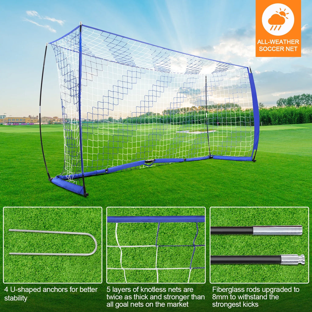 12 x 6 ft Portable Soccer Goal with Carry Bag N1177