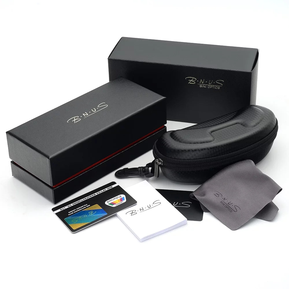 Black Grey Lens Polarized Wrap-round Sunglasses C422
