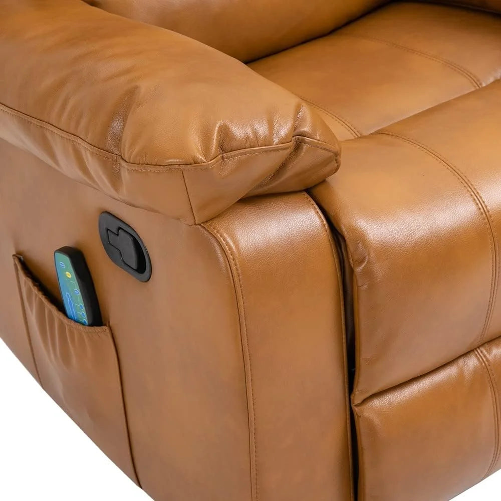 Faux Leather Power Lift Recliner Chair with Remote Control R571989