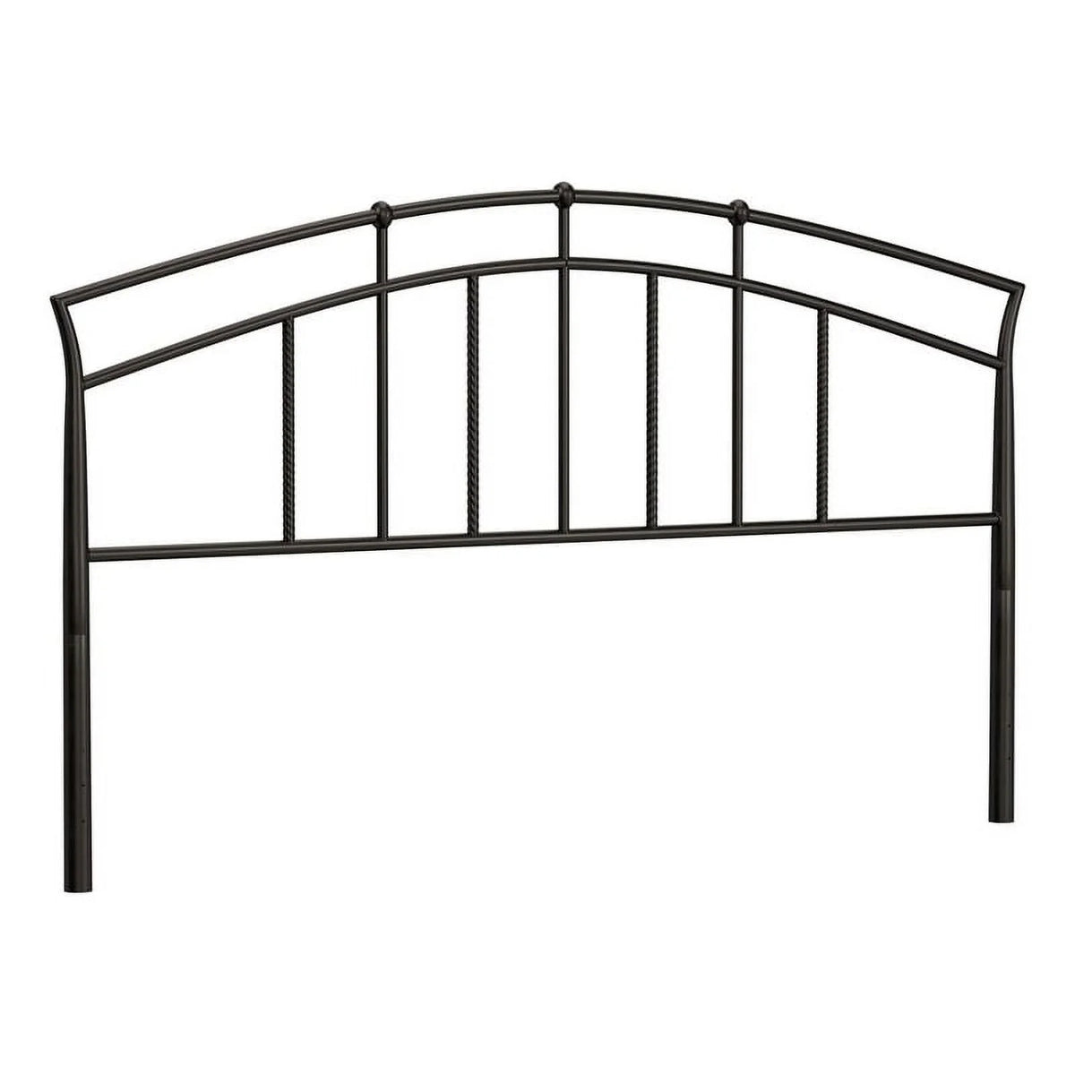 King Metal Spindle Headboard in Antique Brown R981834