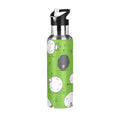 Green Stainless Steel Insulated Water Bottle with Straw Lid U2418