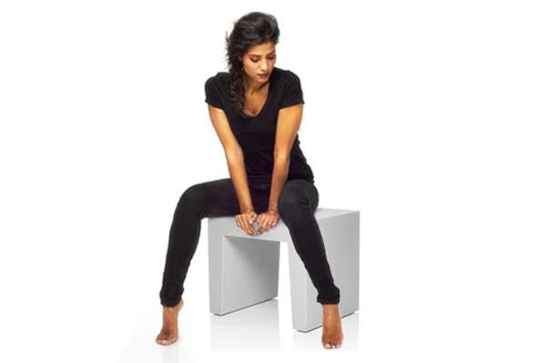 White Concrete Seat H864