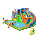Inflatable Water Slide Bounce Castle with Dual Climbing Walls and 735W Blower I323