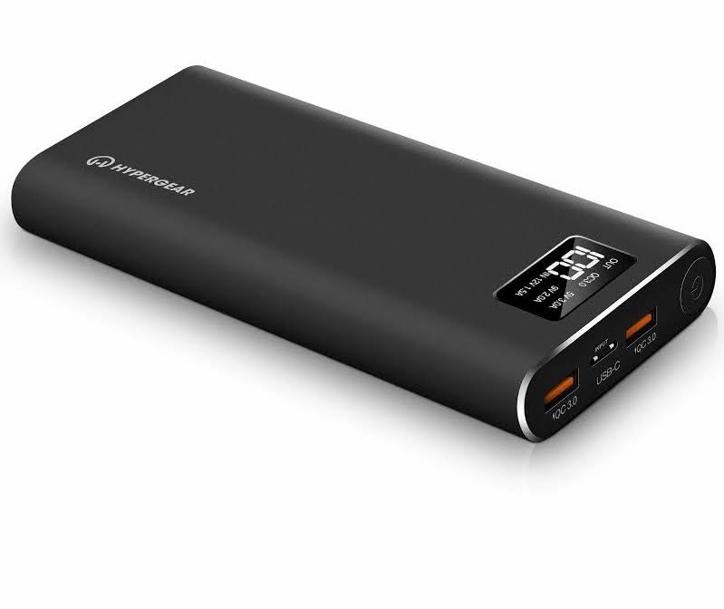 26800mAh Dual QC-3.0 USB-C Portable Charger Black Z652720
