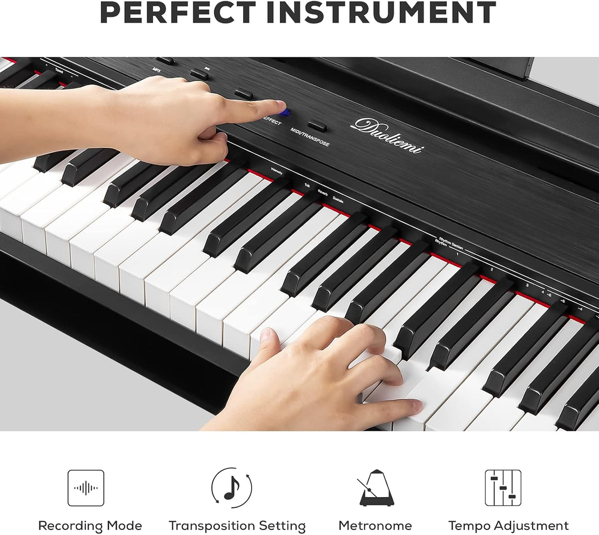 88 Key Full Size Weighted Digital Piano with Sustain Pedal L905351