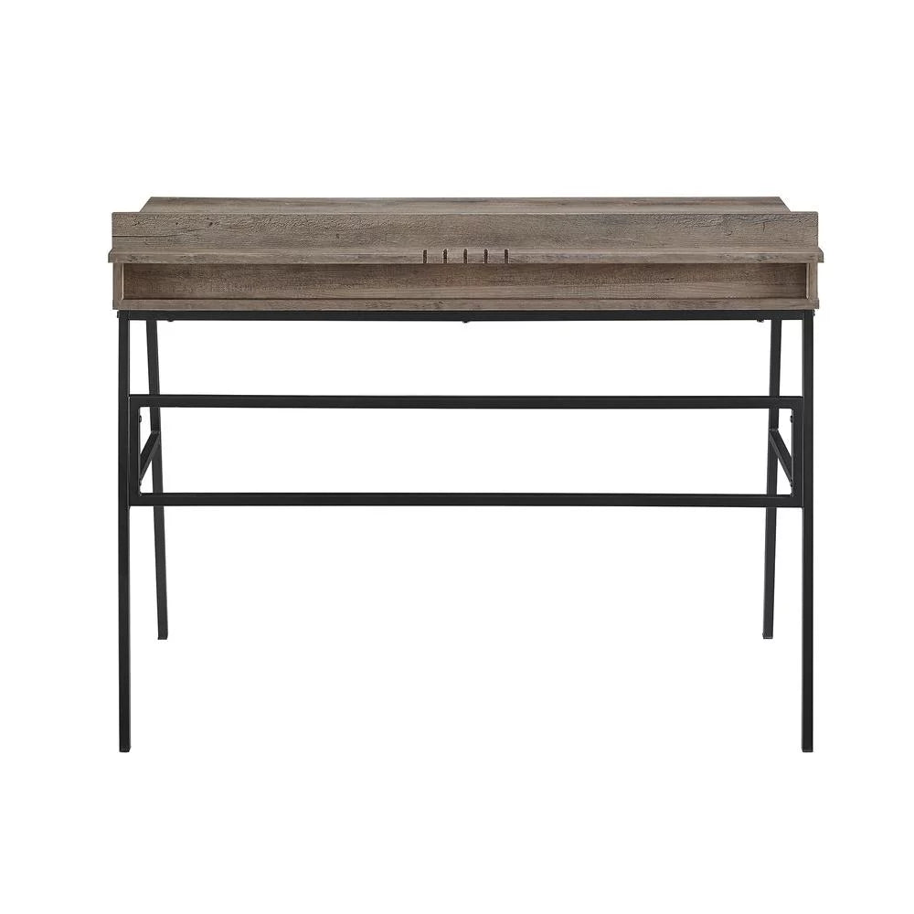 42" Gray Wash 3 Drawer Desk W254
