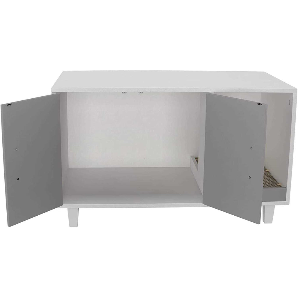 Cat Litter Box Enclosure with Scratch Pad V811