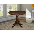 Antique 36" Round Table with Mahogany Finish C608