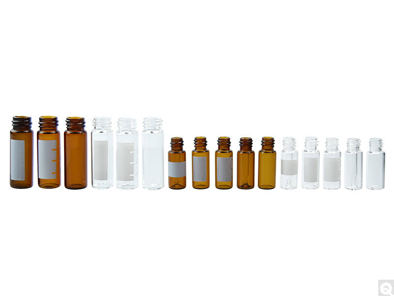 12 x 32 mm 2 ml Clear Borosilicate Screw Thread Vial with 9 mm Neck Finish - Pack of 10 W50441