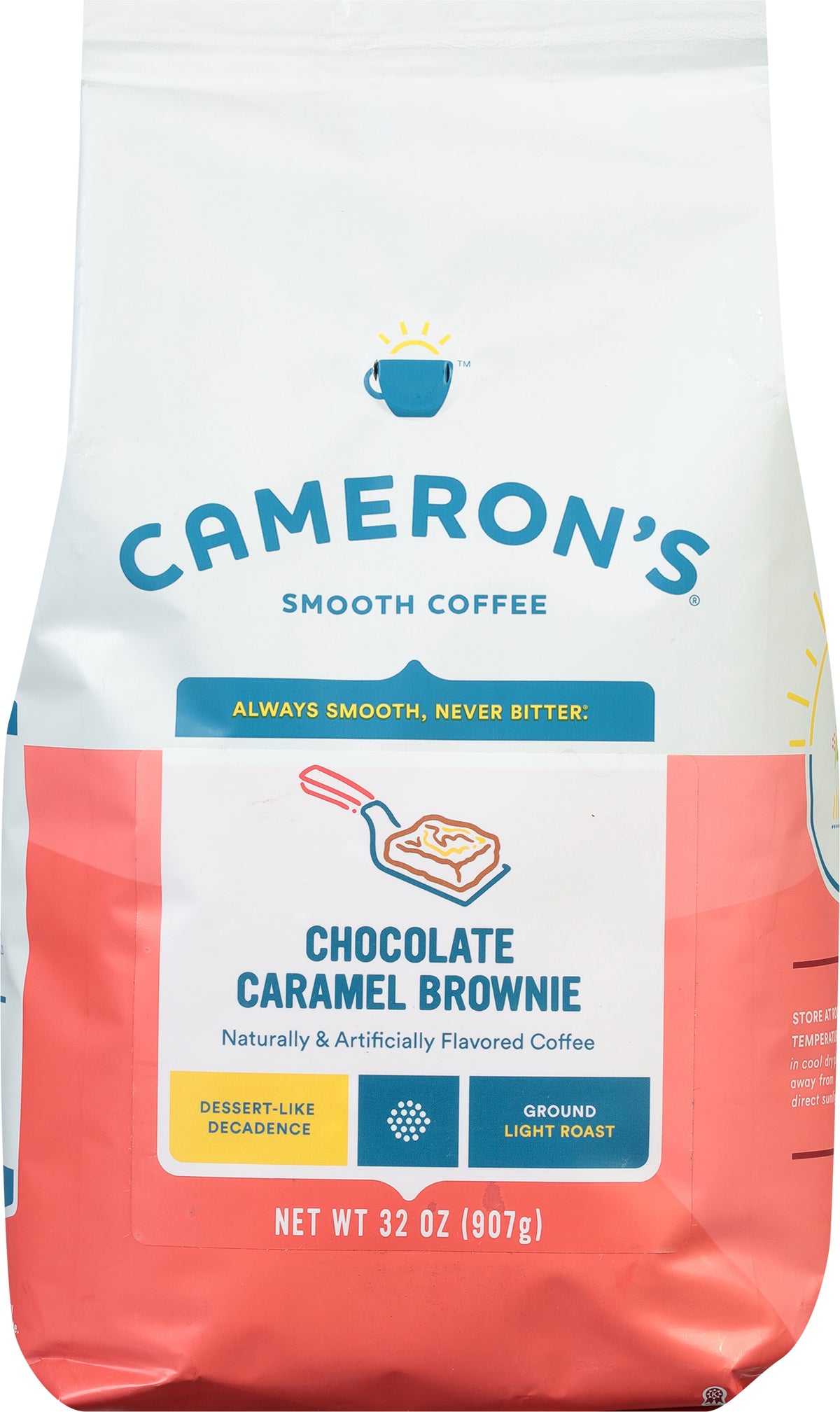 Chocolate Caramel Brownie Flavored Roasted Ground Coffee, 32 Ounce N685865