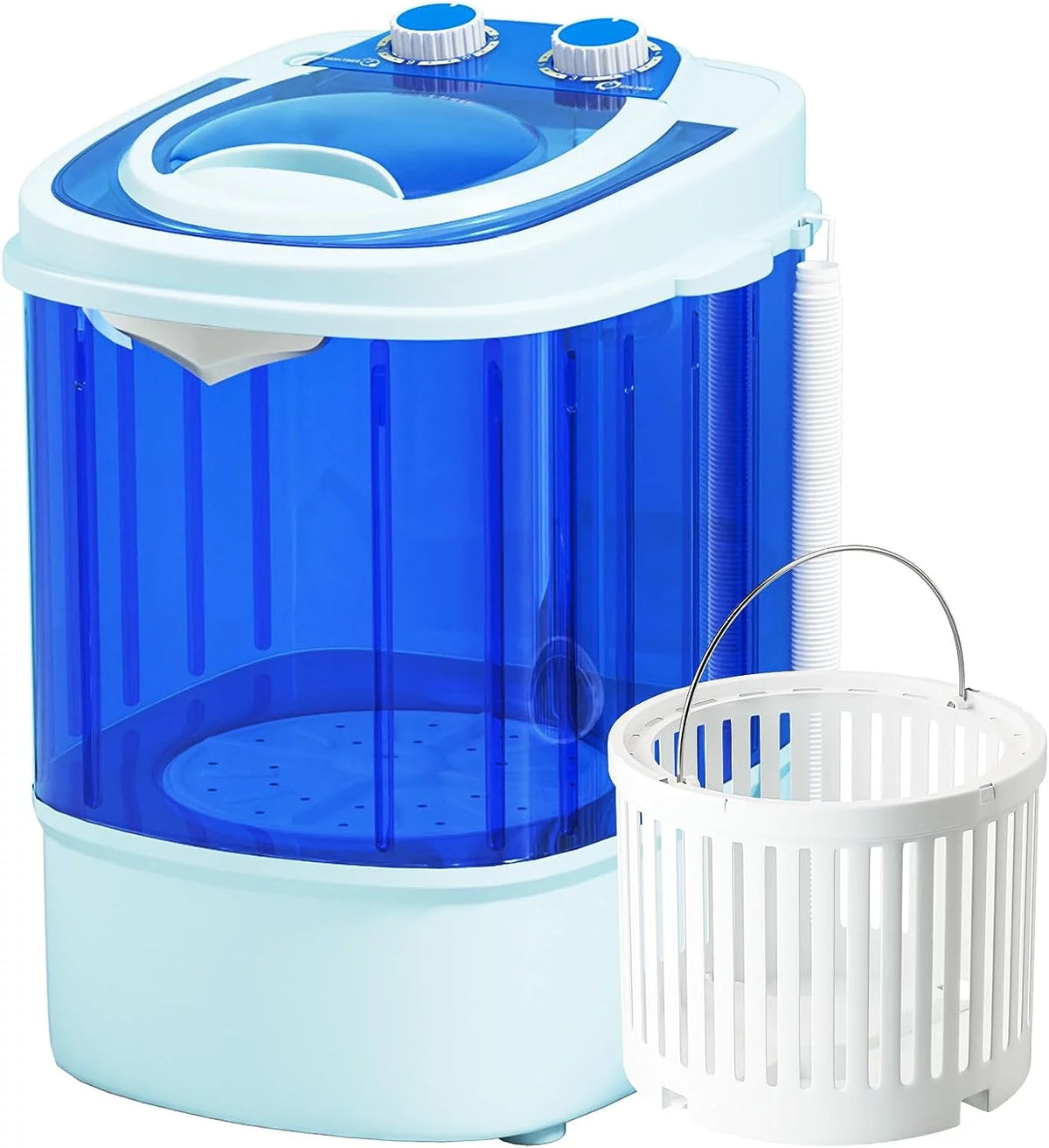 Portable Mini Washing Machine 5.7 lbs 2 in 1 Washer with Drain Hose, Blue V824