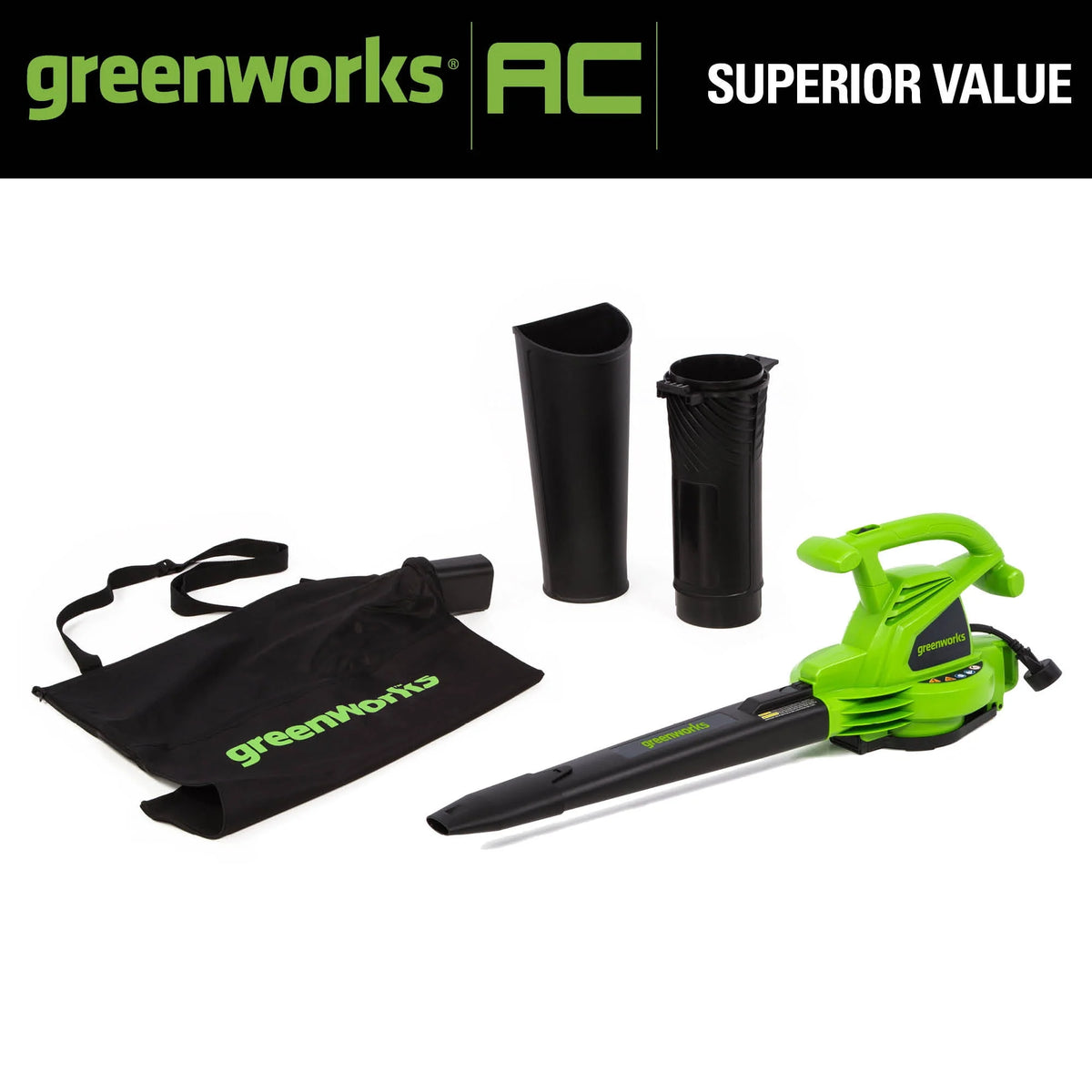12 Amp 375 CFM Corded Electric Leaf Blower/Mulcher/Vacuum Z893