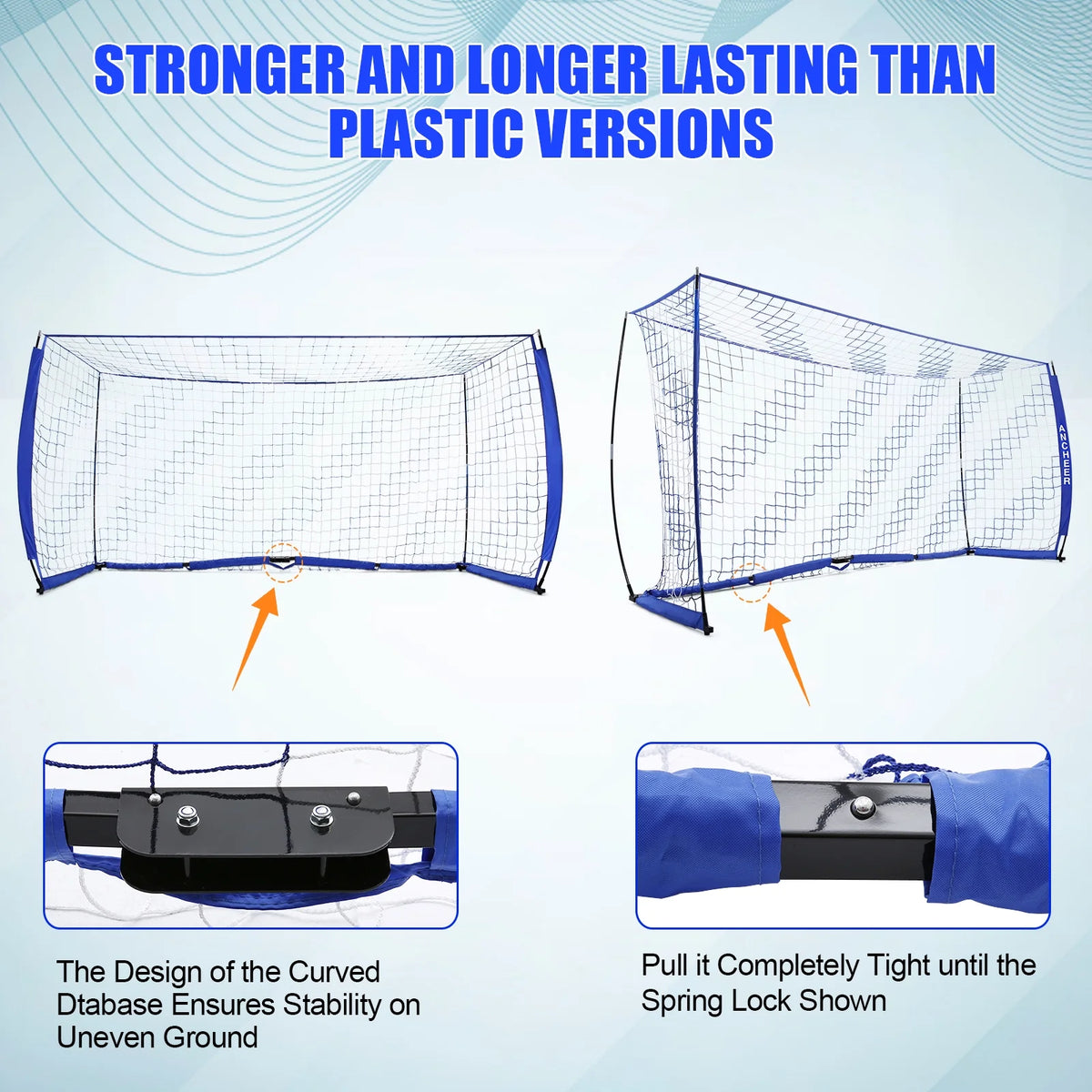 12 x 6 ft Portable Soccer Goal with Carry Bag N1177