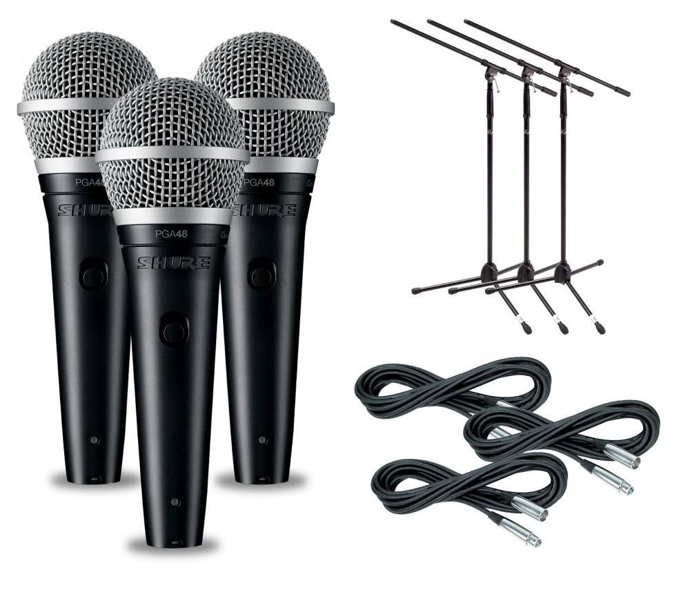 3-Pack Mic and Stand Kit S496