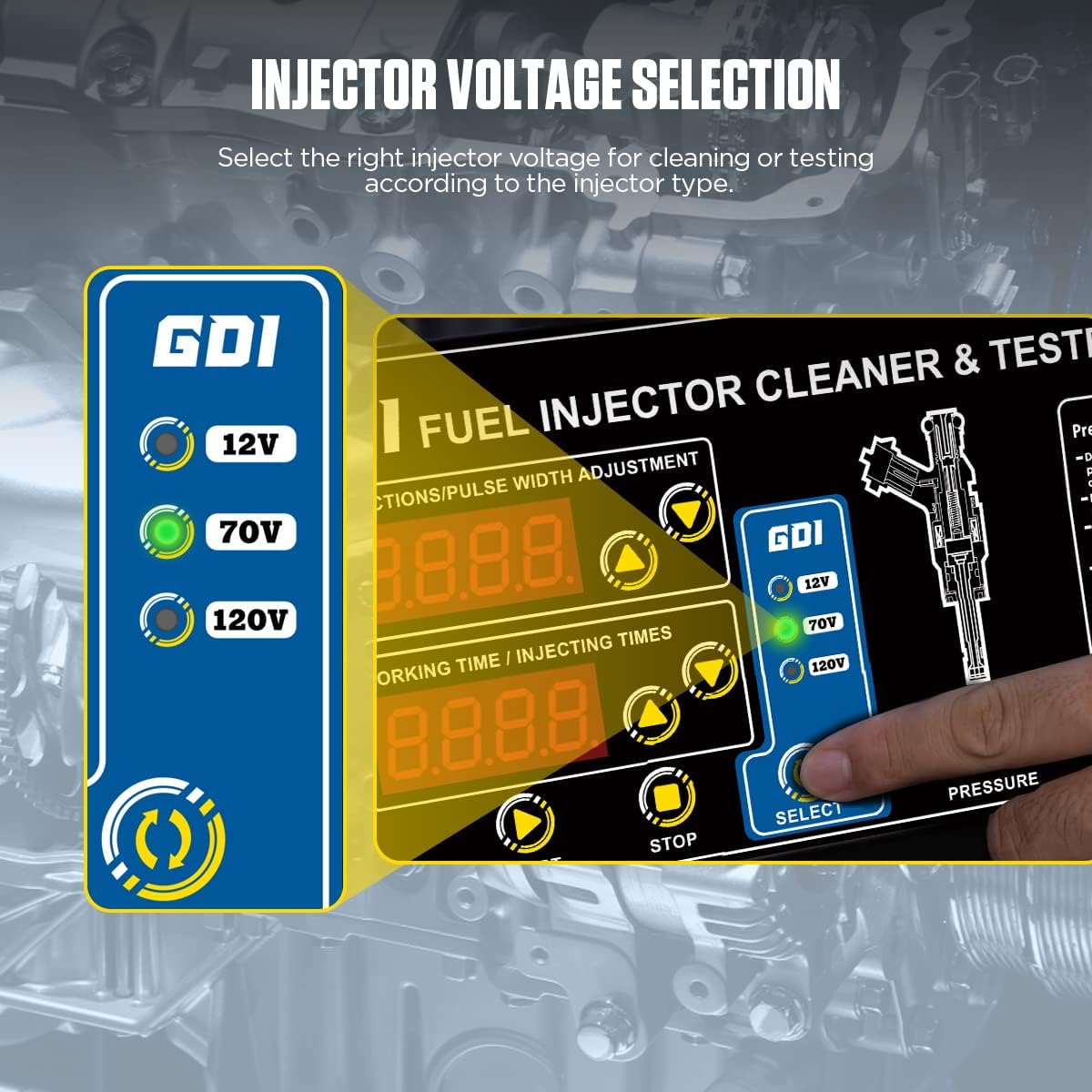 110V/220V Fuel Injector Cleaner & Tester T989