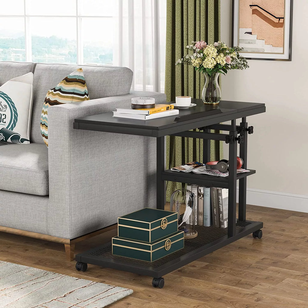 Height Adjustable C Table Brown I2700