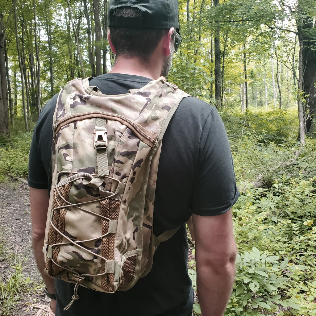 Camo Hydration Pack with 3L Water Bladder Z906140