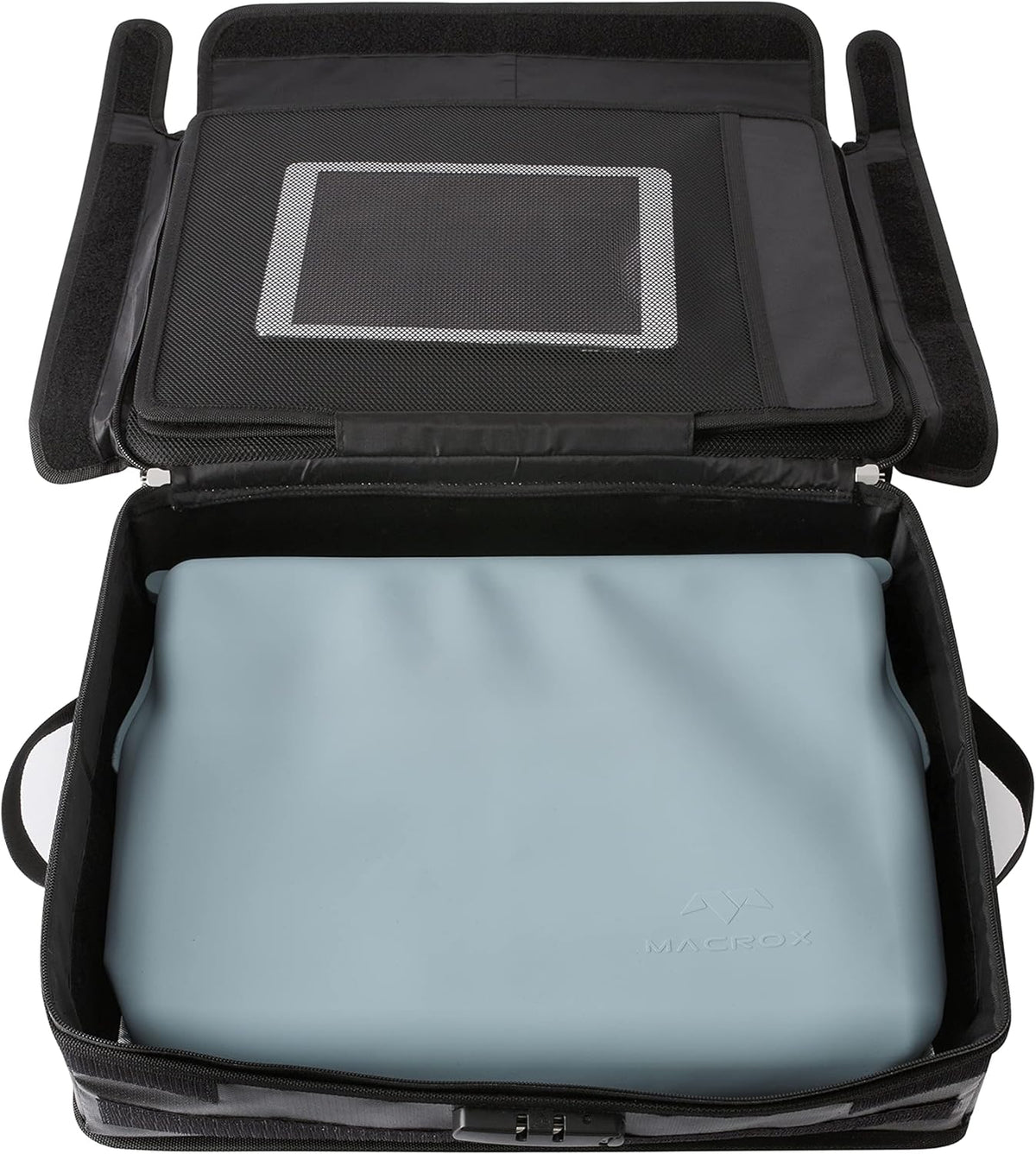 Fireproof Document Organizer Bag with Lock, 3-Layer File Storage Box, Waterproof File Holder, 17.5 x 13 x 5” M7539