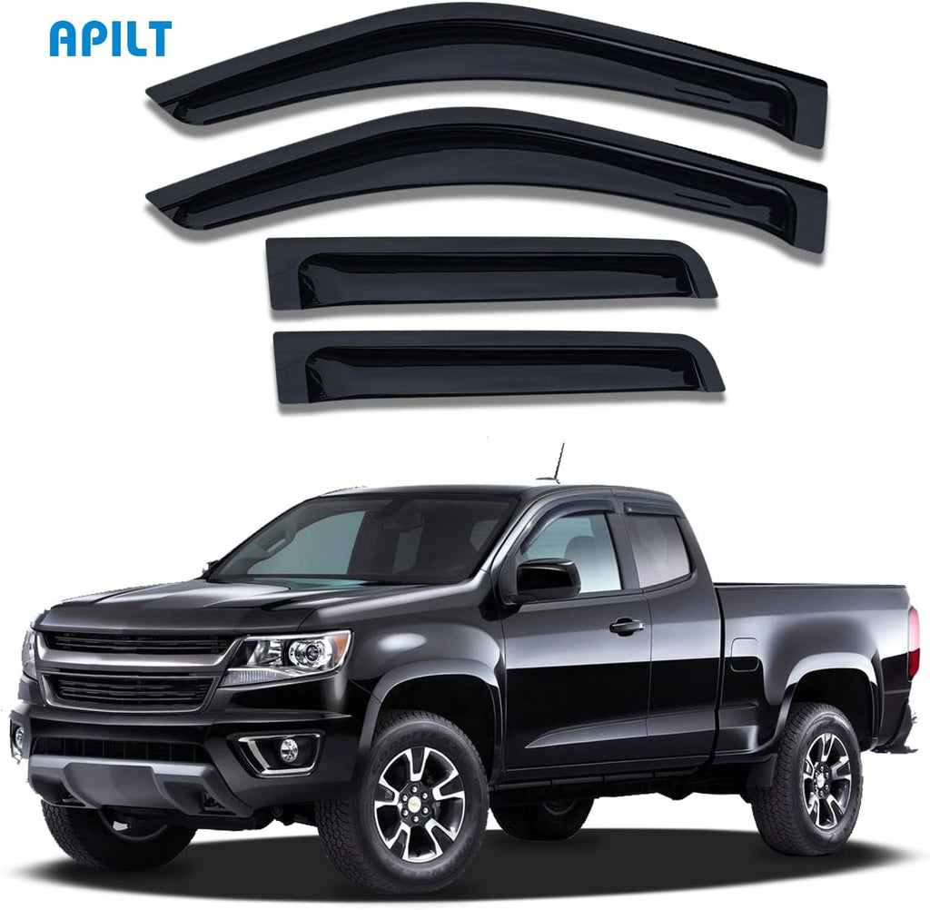 Dark Smoke 4-Piece Side Window Deflectors Q44854