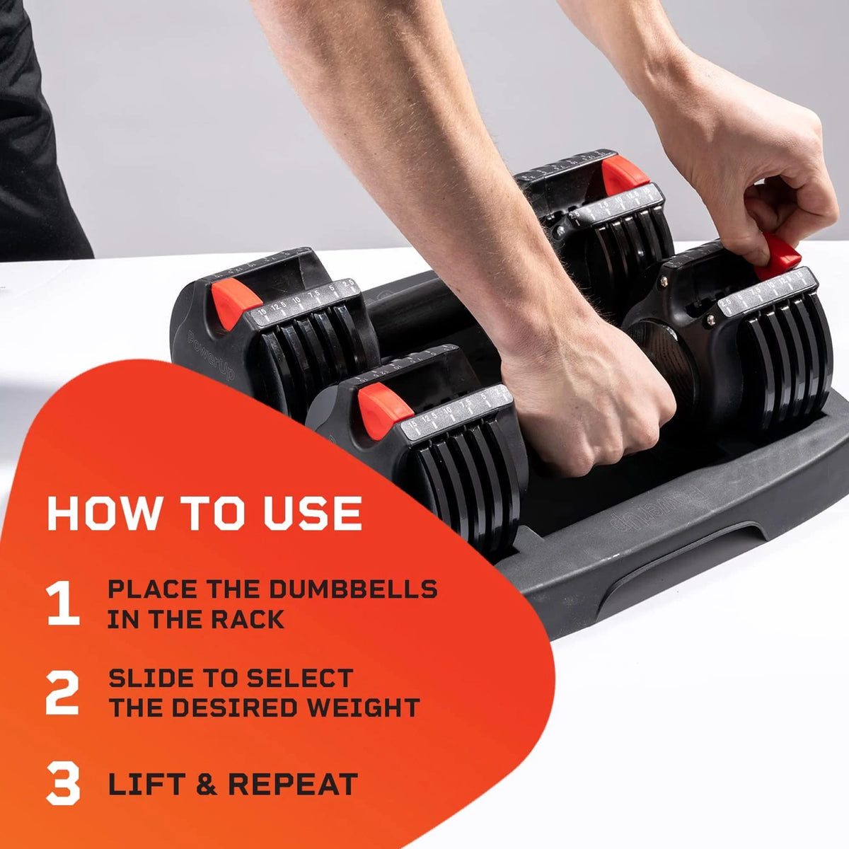 15 Pound Adjustable Dumbbells Set, 2 Pcs N482521
